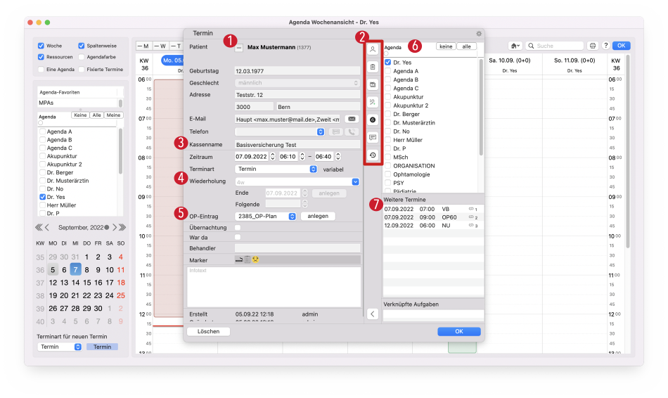 tomedo handbuch agenda terminpopover editieren schweiz 1