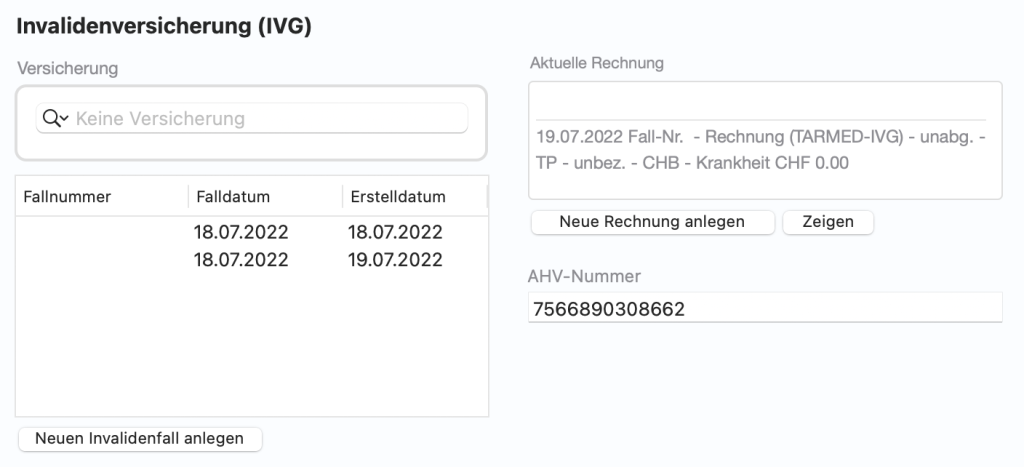 tomedo handbuch patientendetails navigation abrechnung ivg schweiz