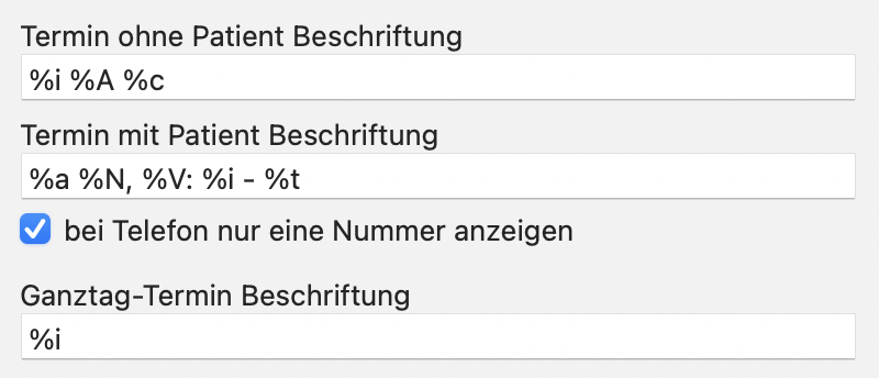 tomedo handbuch agenda termin beschriftungen einstellungen schweiz