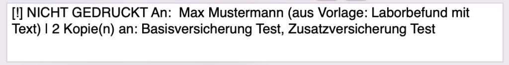 tomedo handbuch briefschreibung dossier eintrag anzeigetext schweiz