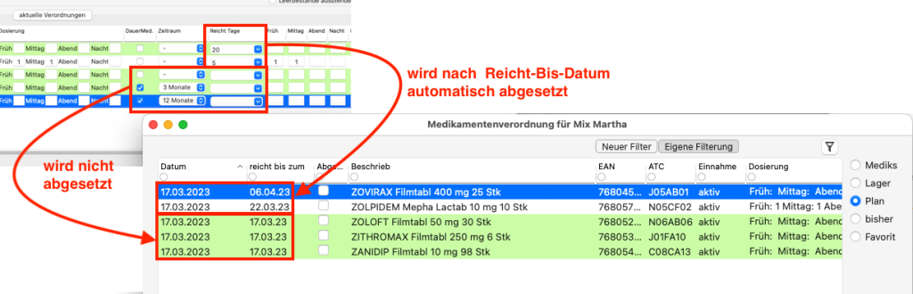 tomedo handbuch medikamentenverordnung automatisches absetzen verordnung erklaerung schweiz