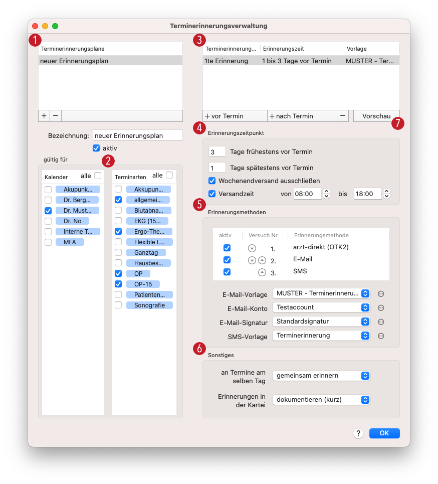 tomedo handbuch agenda terminerinnerung verwaltung schwiez