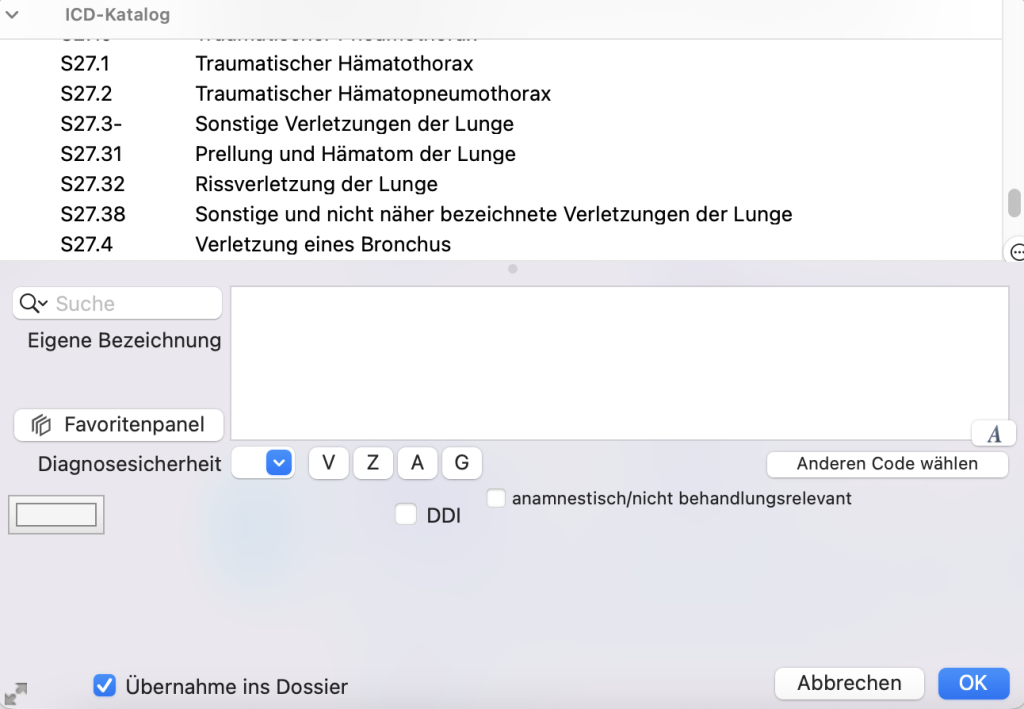 tomedo handbuch diagnosen rechnung diagnose hinzufuegen schweiz