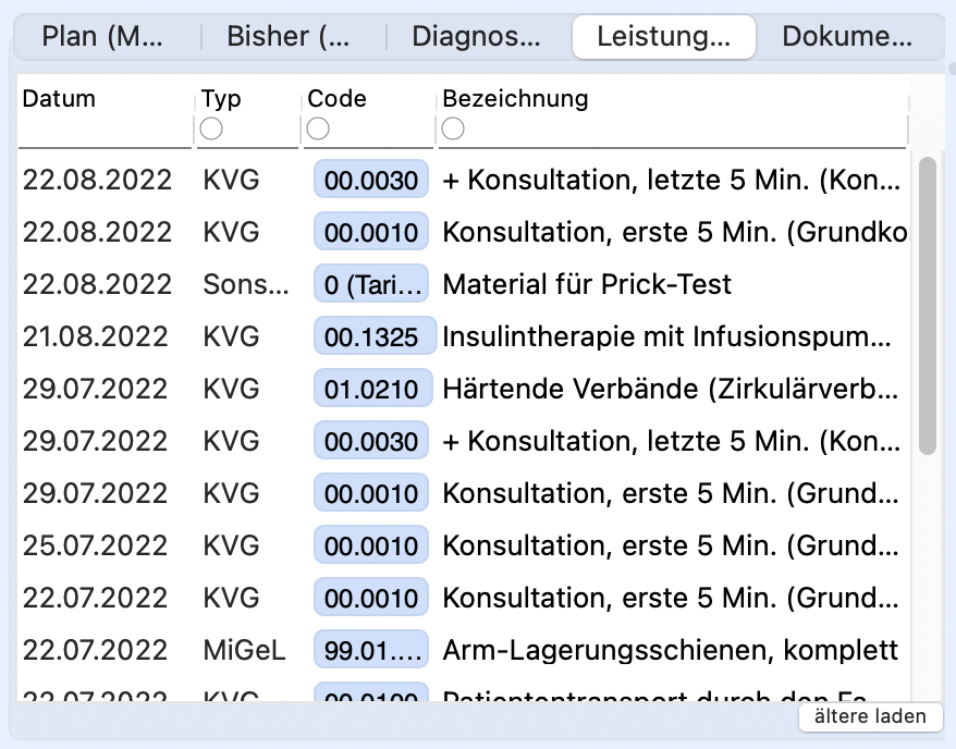 tomedo handbuch dossier medizinische dokumentation leistungen schweiz