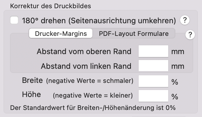 tomedo handbuch drucker scanner druckereinstellungen korrektur druckbild schweiz