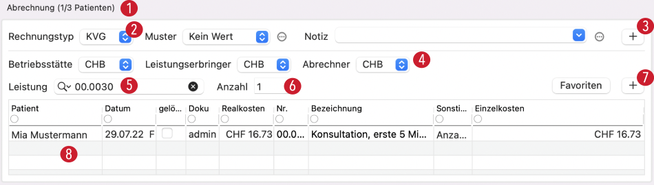 tomedo handbuch gruppenbehandlung abrechnung schweiz