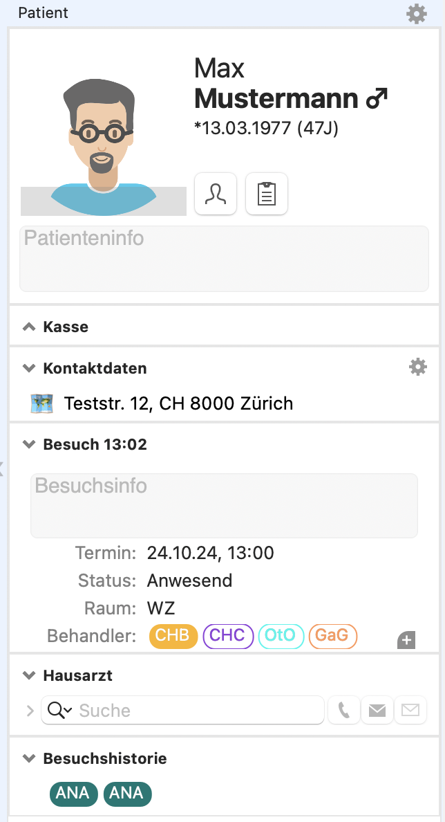 tomedo handbuch schweiz dossier kompaktdossier bereich patient