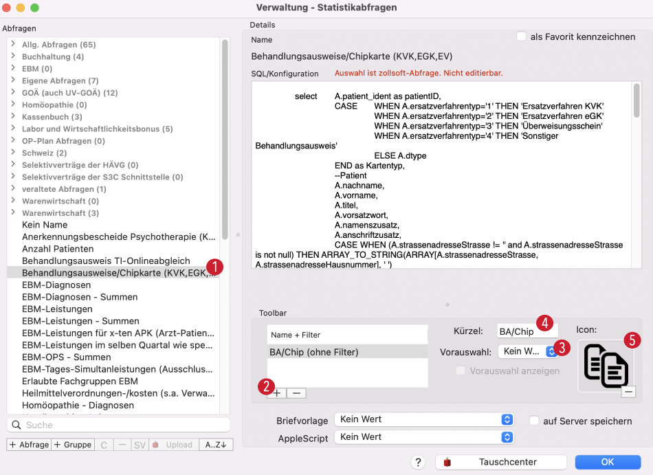 tomedo handbuch statistiken ein klick toolbar verwaltung schweiz