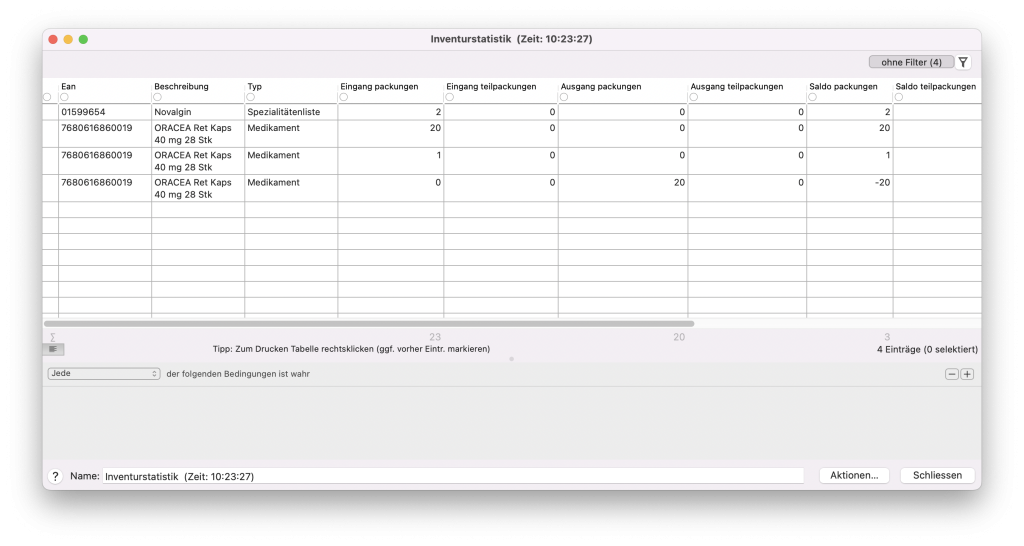 tomedo handbuch statistiken inventarstatistik datei schweiz