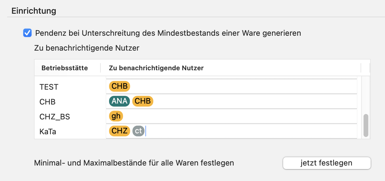 tomedo handbuch warenwirtschaft einstellungen mindetbestand einrichtung schweiz 1