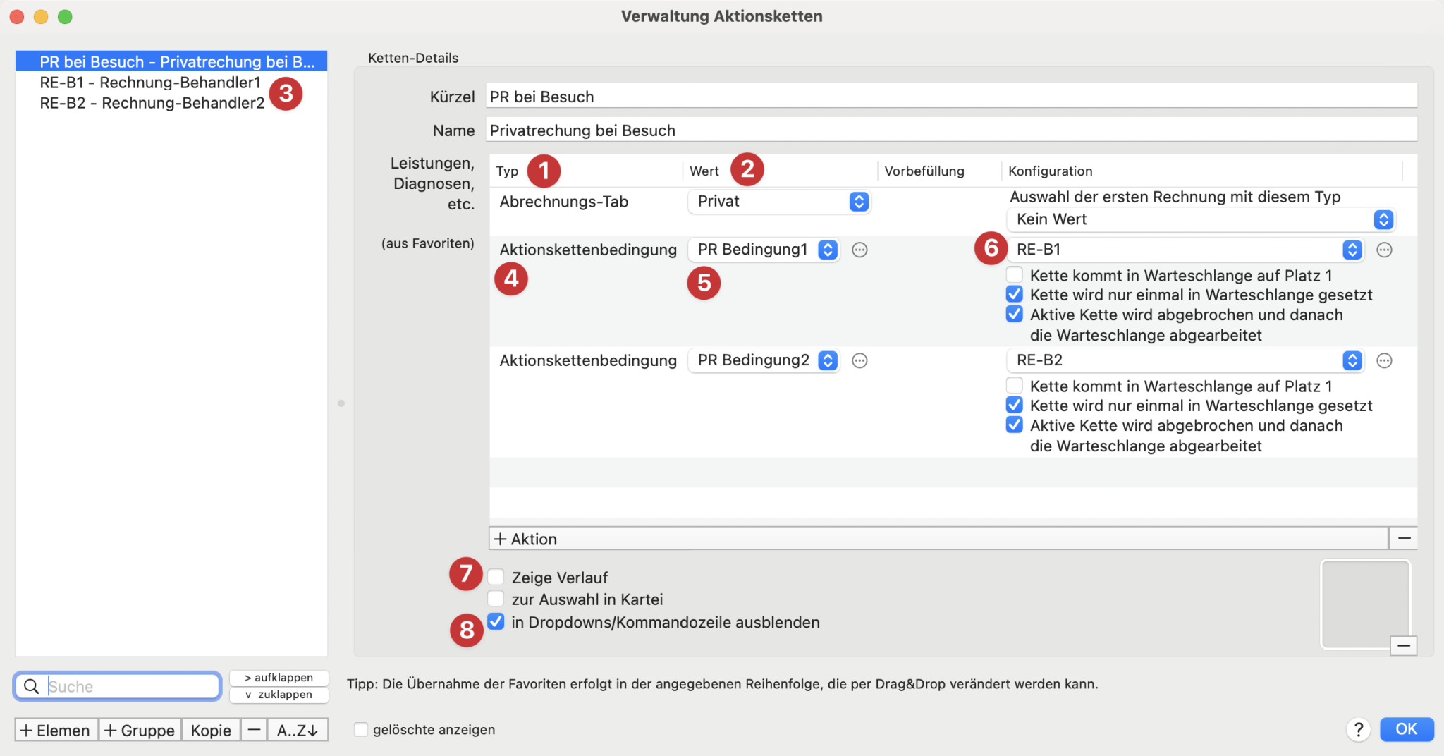 tomedo ch handbuch abrechnung rechnungsverwaltung automatische privatrechnung 3