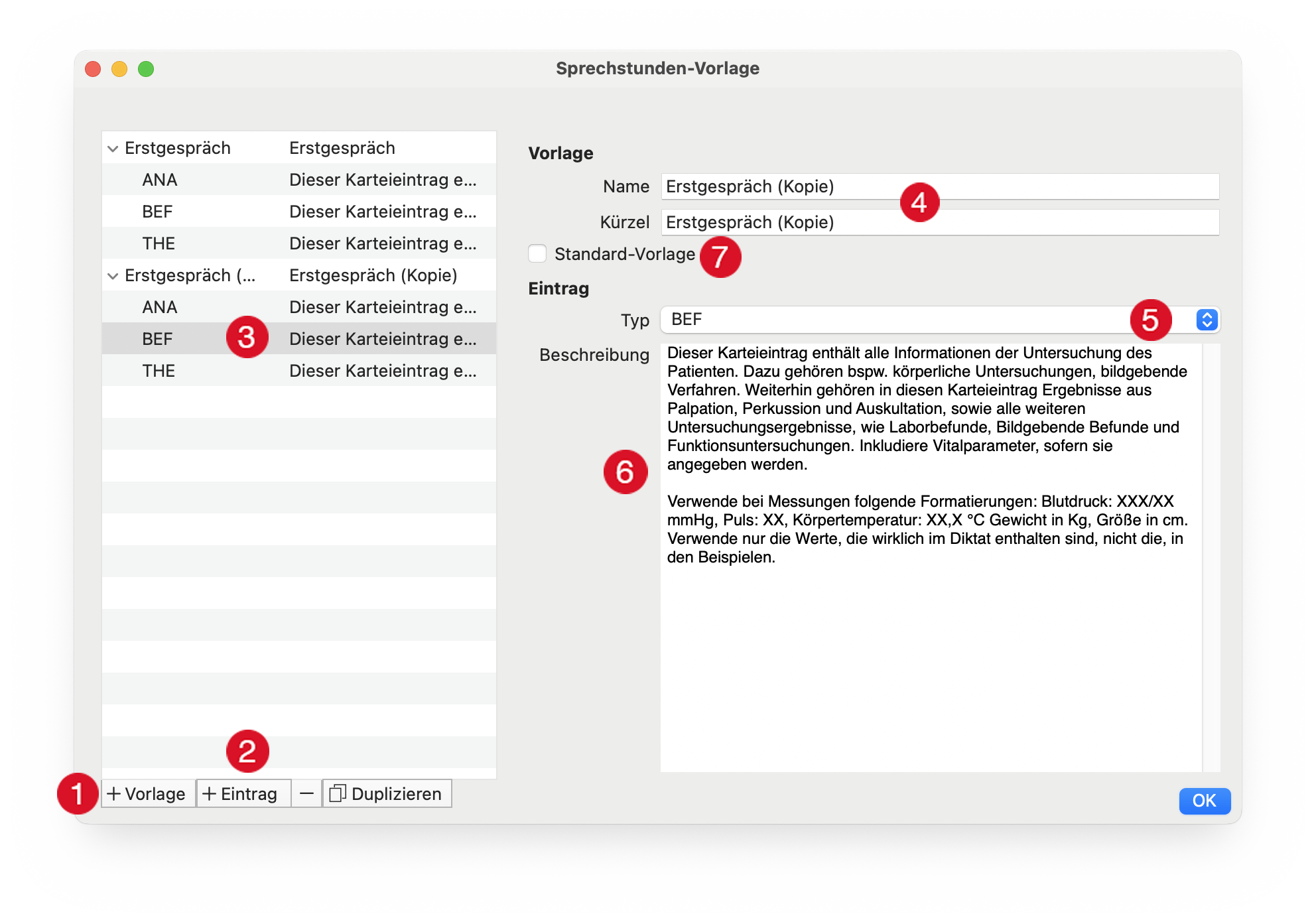 tomedo handbuch intelligence sprechstunden assistent vorlagen anlegen