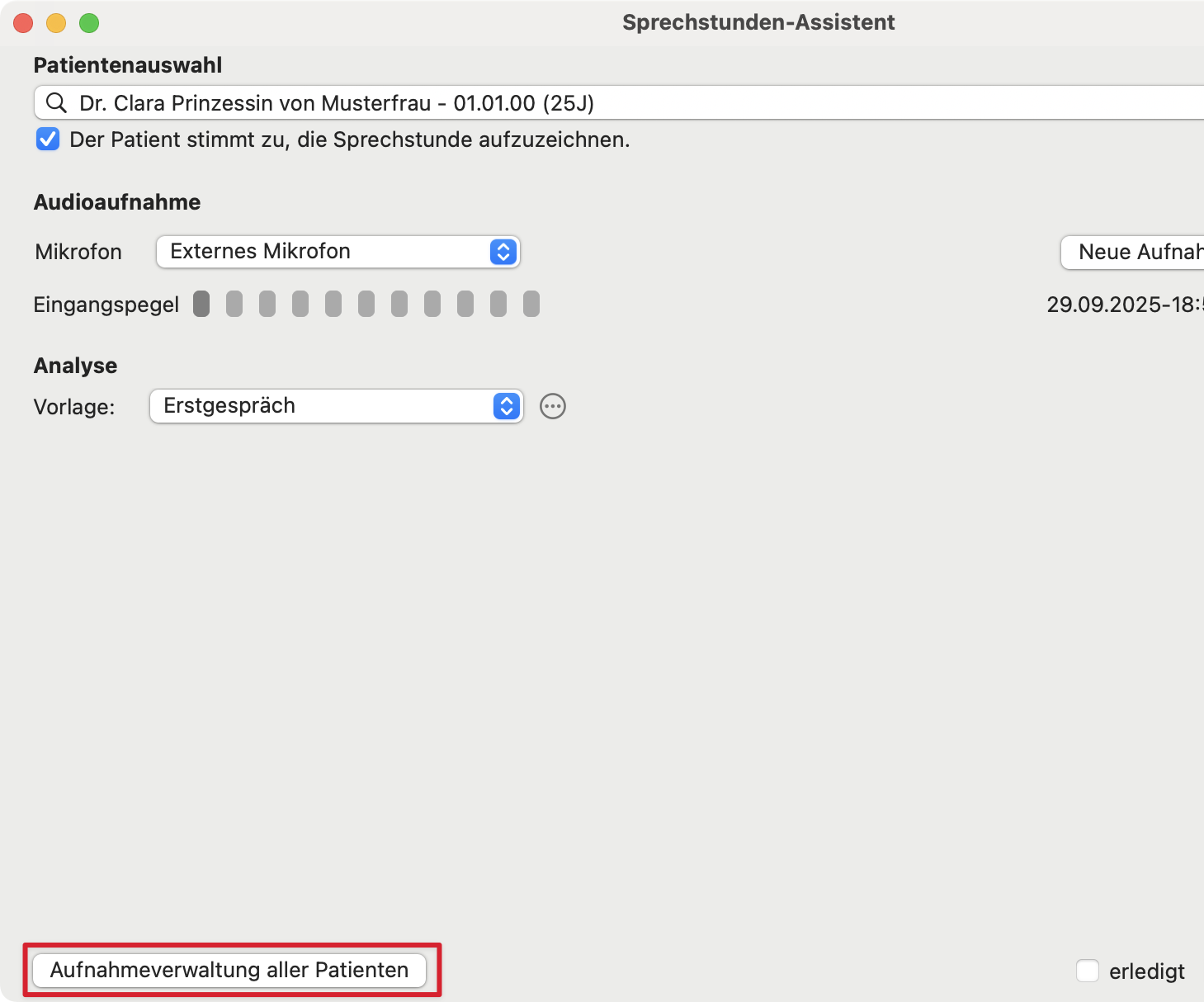 tomedo handbuch schweiz sprechstunden assistent aufnahmeverwaltung