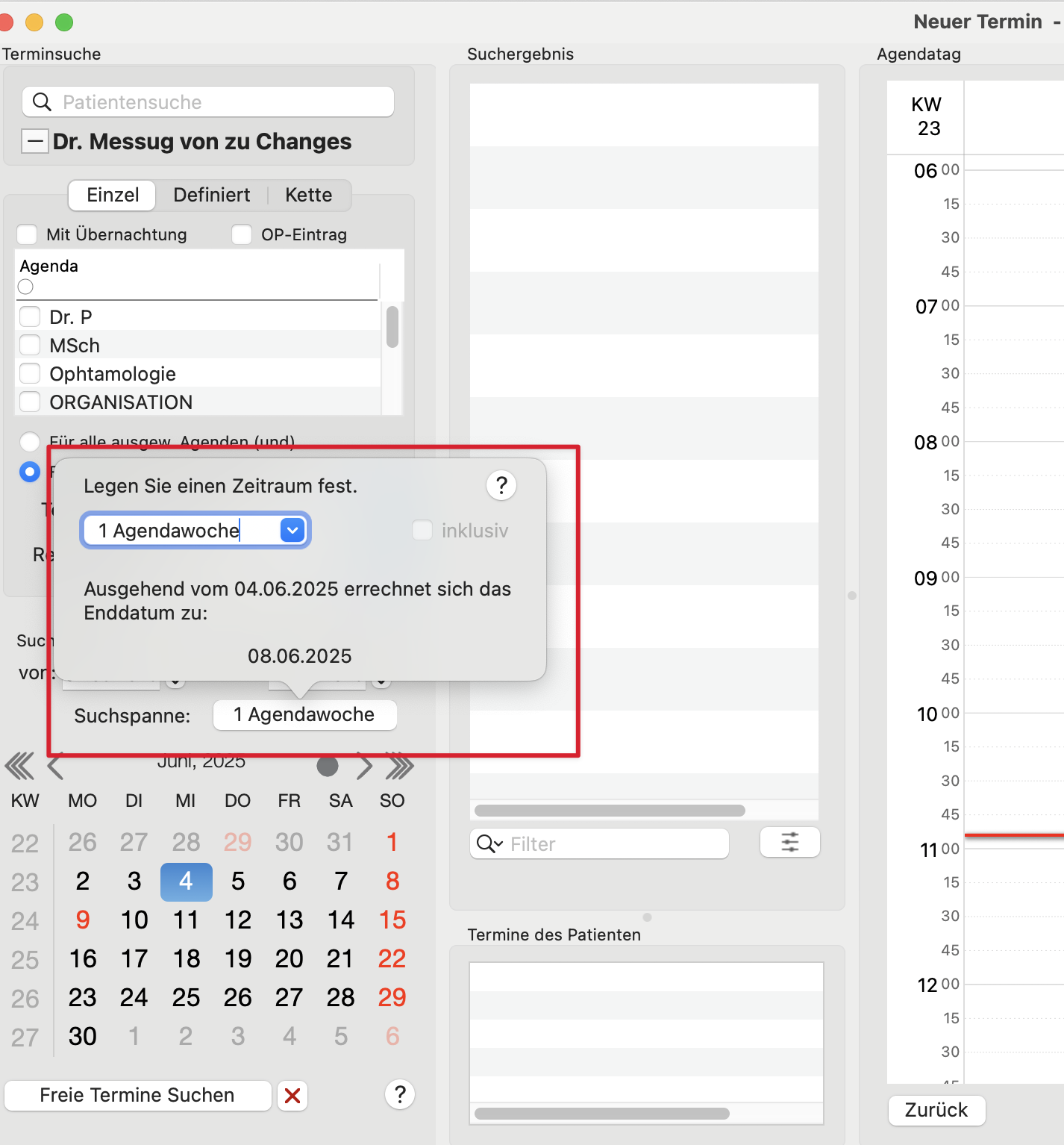 changelog v155 Suche Terminsuche