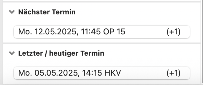 chgangelog schweiz v155 Patienteninfopanel