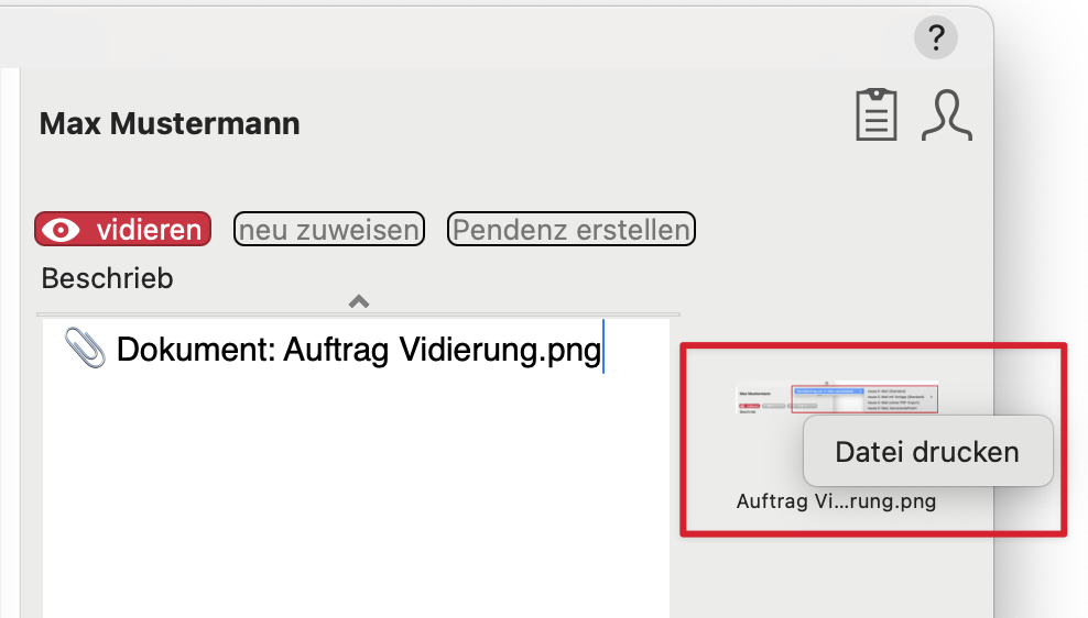 chgangelog schweiz v155 Vidierung drucken