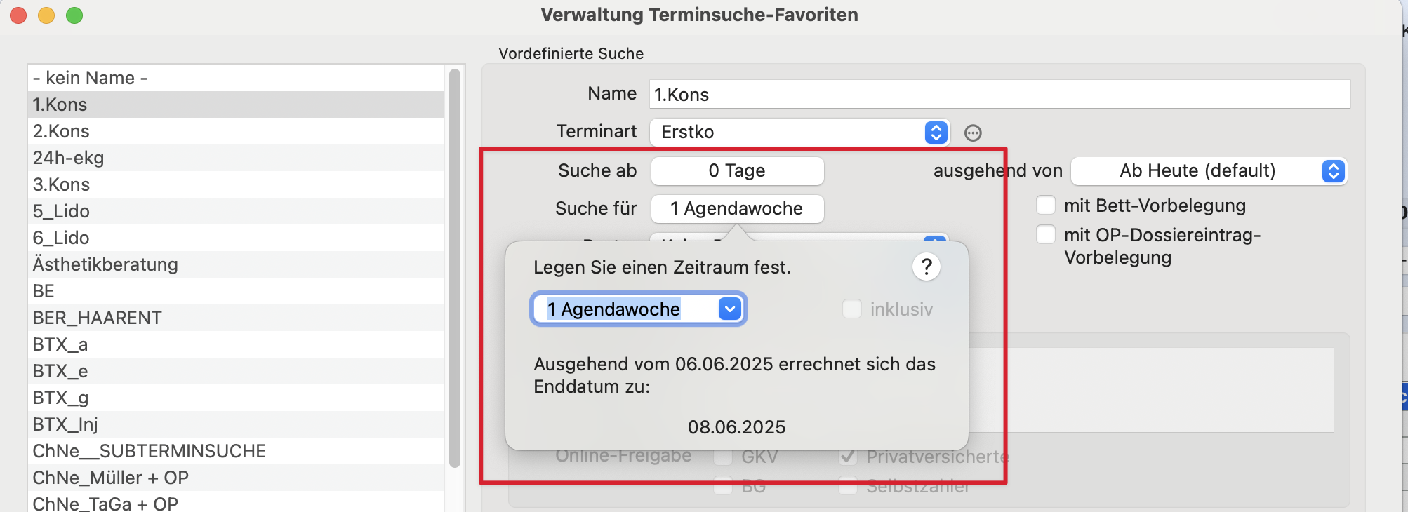 tomedo changelog schweiz kalender terminsuche verwaltung terminsuche zeitraeume popover