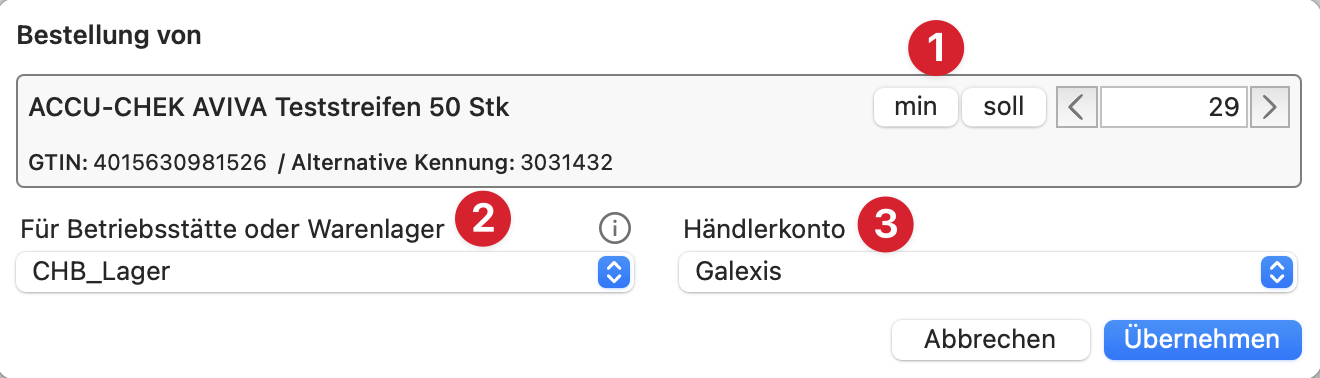 tomedo handbuch schweiz warenueberblick bestellung