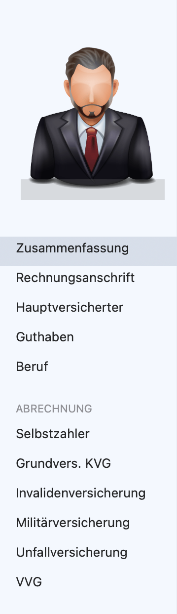 tomedo handbuch schweiz patientendetails seitenleiste