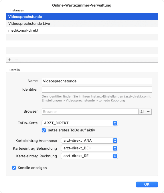 tomedo handbuch schweiz videosprechstunde online wartezimmer einstellungen 300x219 1