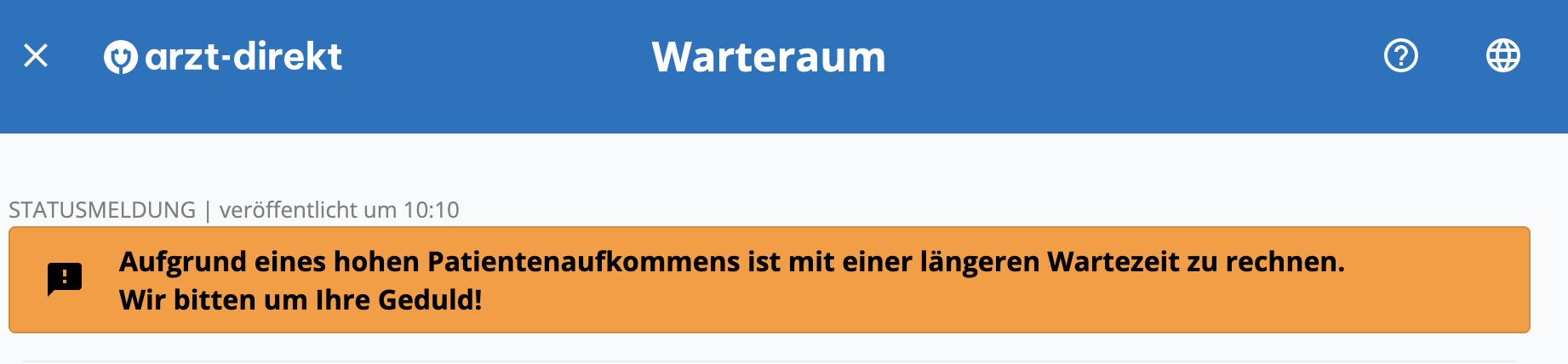 tomedo handbuch schweiz videosprechstunde online wartezimmer statusmeldung patient