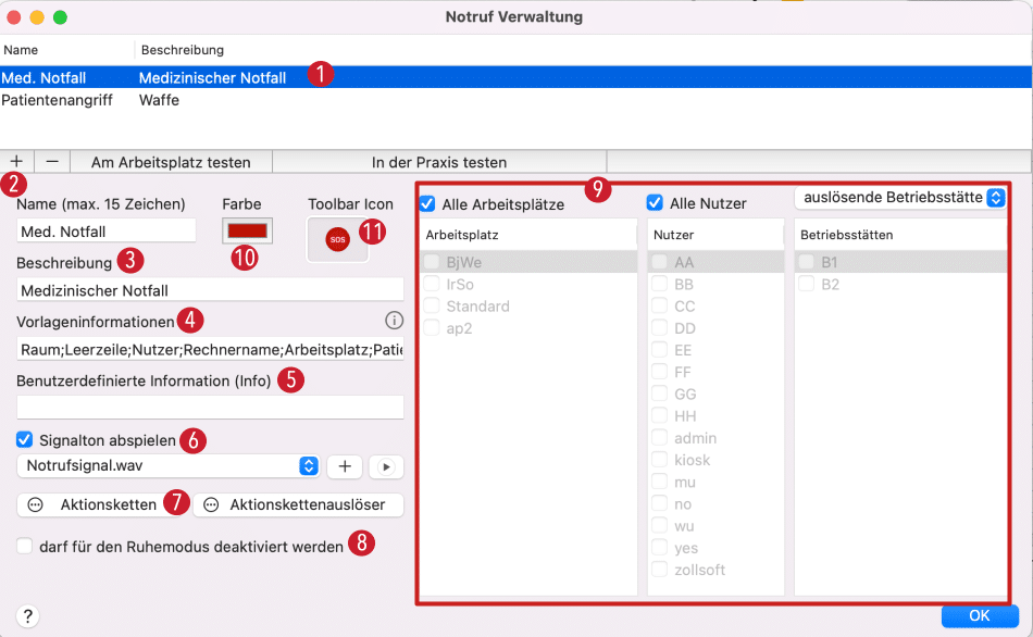 tomedo handbuch schweiz praxisnotruf praxisorganisation praxisnotruf neu