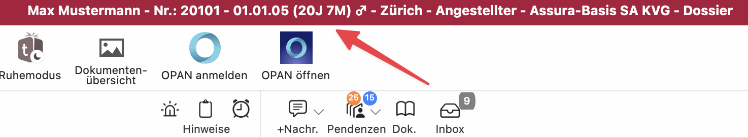 tomedo schweiz changelog 158 altersangabe