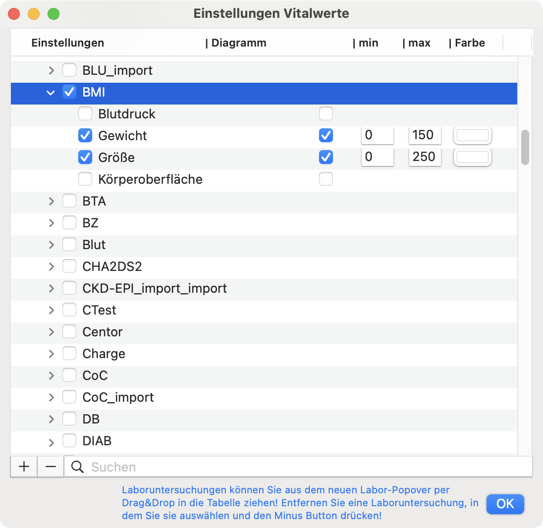 tomedo schweiz changelog 158 vitalwerteverlauf