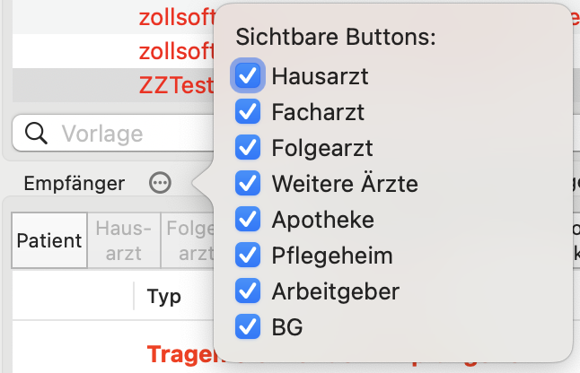 tomedo changelog 160 briefschreibung empfaenger