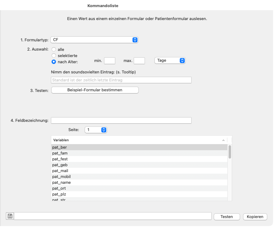tomedo handbuch briefschreibung regex kommando konfigurator changelog