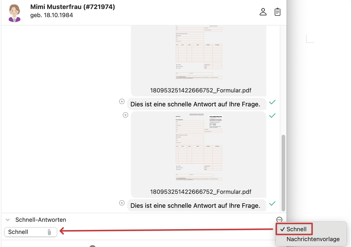 tomedo changelog schweiz 163 arzt direkt schnell antwort button
