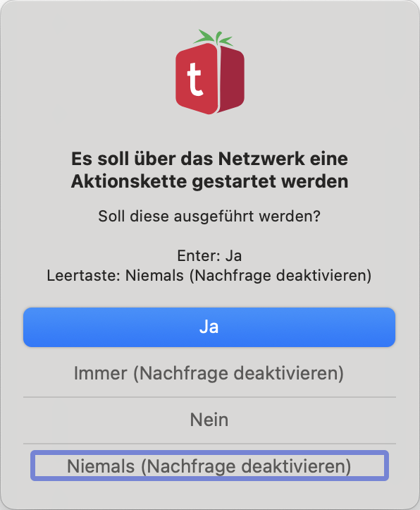 tomedo changelog 164 aktionsketten url aufruf