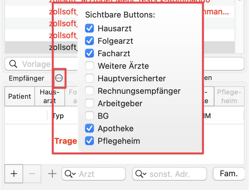 tomedo handbuch briefschreibung brief erstellen empfaenger konfigurieren v1 164